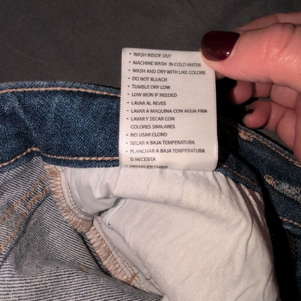 Kancan Jeans Women's Size 26 (Tag Says 28) Blue Skinny Distressed High Rise - Picture 11 of 11